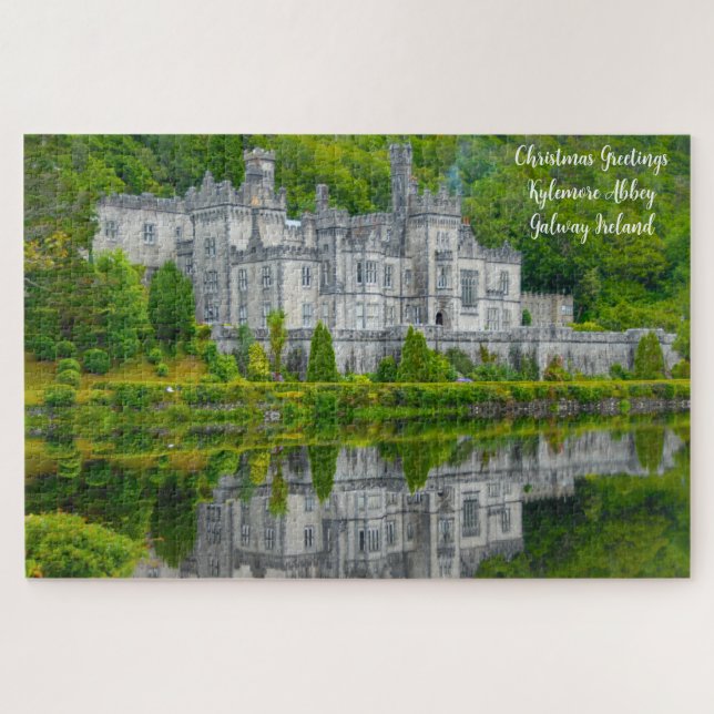 Quebra-cabeça Abadia de Kylemore Galway Irlanda (Horizontal)