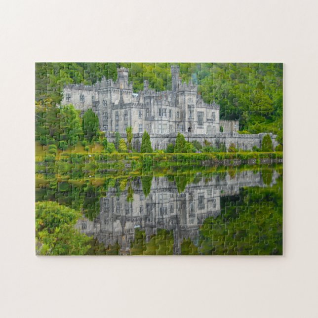 Quebra-cabeça Abadia de Kylemore Galway Irlanda (Horizontal)