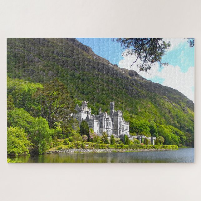 Quebra-cabeça Abadia Kylemore Connemara Galway Irlanda. (Horizontal)