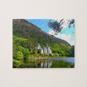 Quebra-cabeça Abadia Kylemore Connemara Galway Irlanda.