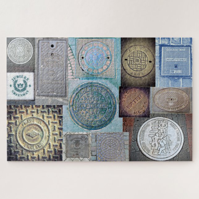 Quebra-cabeça Abaixo dos Pés - Cobrir do Mundo (Horizontal)