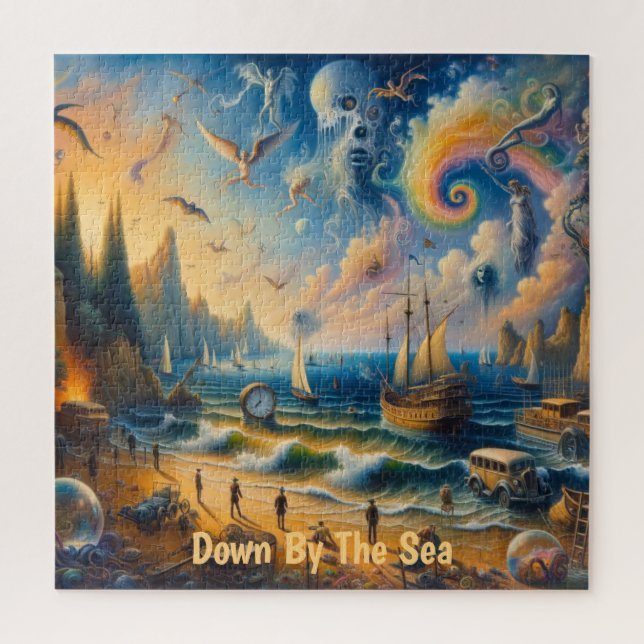 Quebra-cabeça Abaixo pelo Mar: Uma paisagem do Sonho Costeiro Su (Vertical)