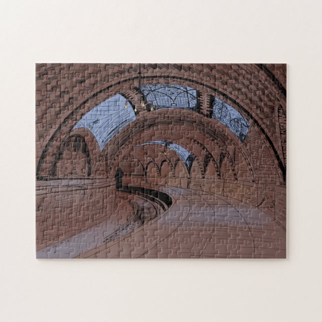 Quebra-cabeça Abandoned NY City Hall Subway Station Illustration (Horizontal)