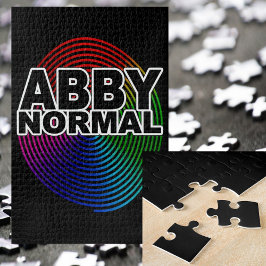 Quebra-cabeça Abby Anormal Espiral Deformada Louca Colorida