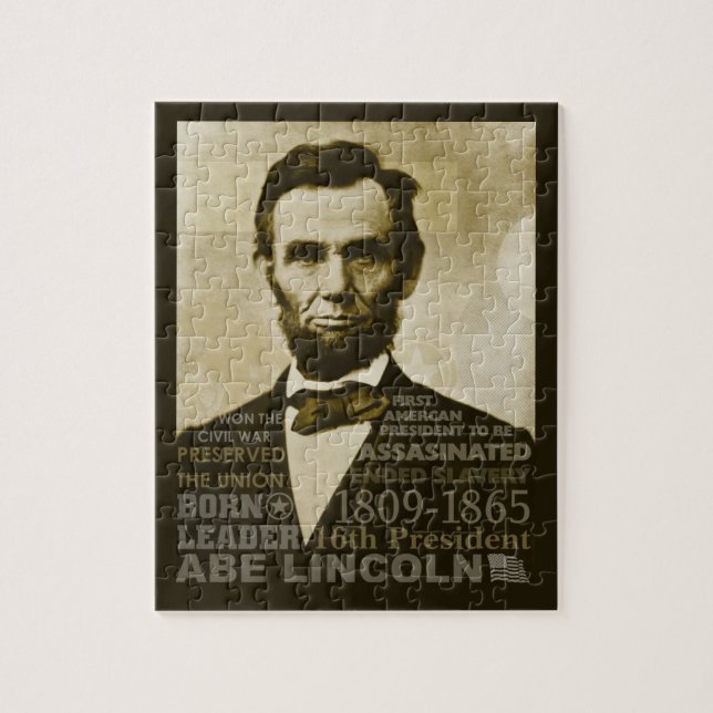 Quebra-cabeça Abe Lincoln (Vertical)