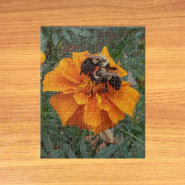 Quebra-cabeça Abejas en Flor de Marigold