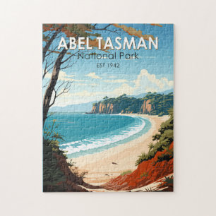 Quebra-cabeça Abel Tasman National Park Nova Zelândia Viagem Ret