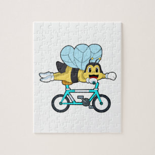 Quebra-cabeça Abelha com Bicicleta