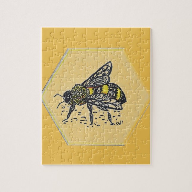 Quebra-cabeça Abelha de rabisco (Vertical)