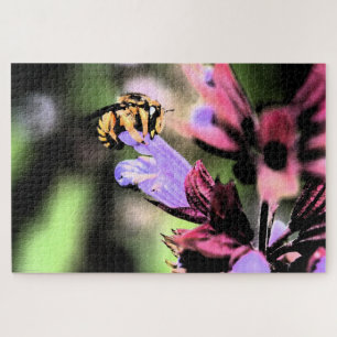 Quebra-cabeça Abelha e Flor 20x30 1014 pcn