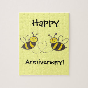 Quebra-cabeça Abelhas do mel com coração