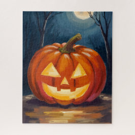 Quebra-cabeça Abóbora de Jack-O-Lantern do Halloween