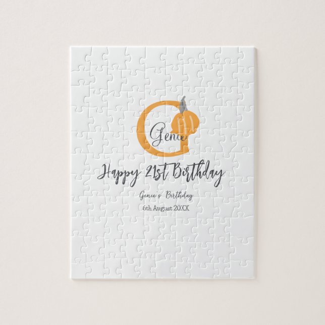 Quebra-cabeça Abóbora-de-laranja no outono 21 rua cinza queda pa (Vertical)