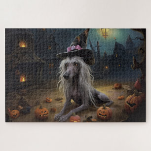 Quebra-cabeça Abóboras Halloween Assustadoras Crista Chinesa