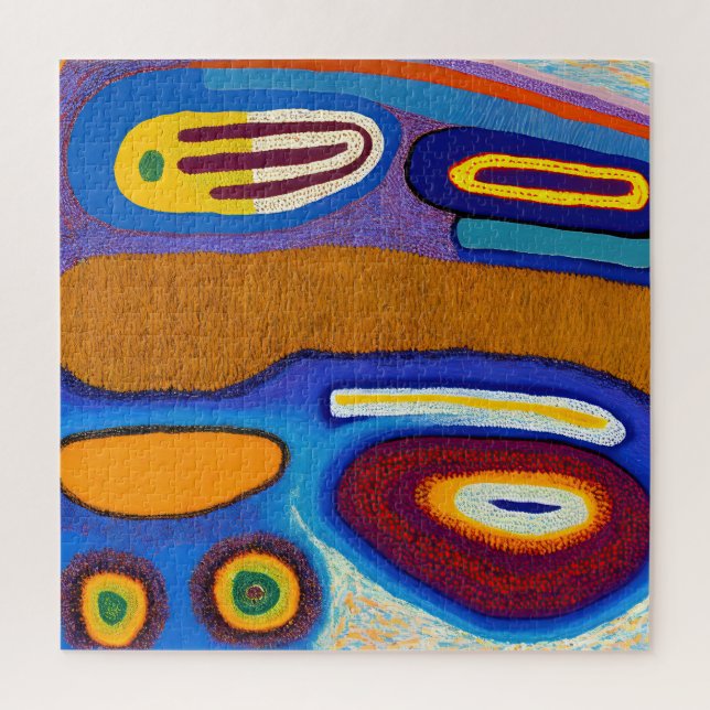 Quebra-cabeça Aboriginal Abstrato Art Vol 04 (Vertical)