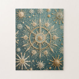 Quebra-cabeça Abraço do Ouro de inverno: Serenata com floco de n