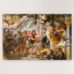 Quebra-cabeça Abraham e Melchizedek, Rubens Art Jigsen Quebra-ca