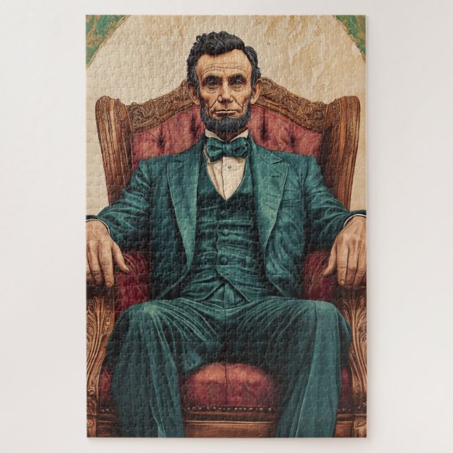 Quebra-cabeça Abraham Lincoln (Vertical)