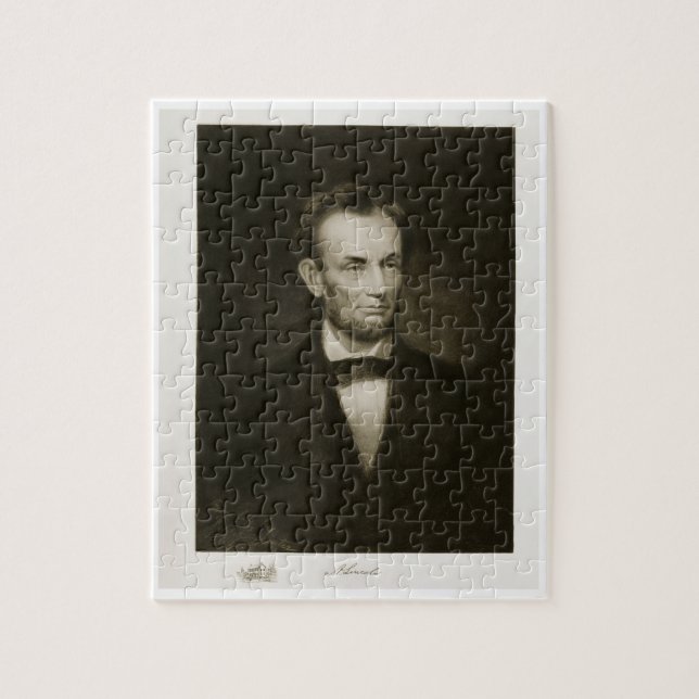 Quebra-cabeça Abraham Lincoln, 16o presidente do Stat unido (Vertical)