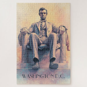 Quebra-cabeça Abraham Lincoln e Washington D.C. Viagem