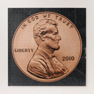 Quebra-cabeça Abraham Lincoln Penny