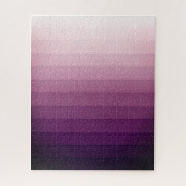 Quebra-cabeça Abstract Deep Purple Gradient Color Ombre (Vertical)