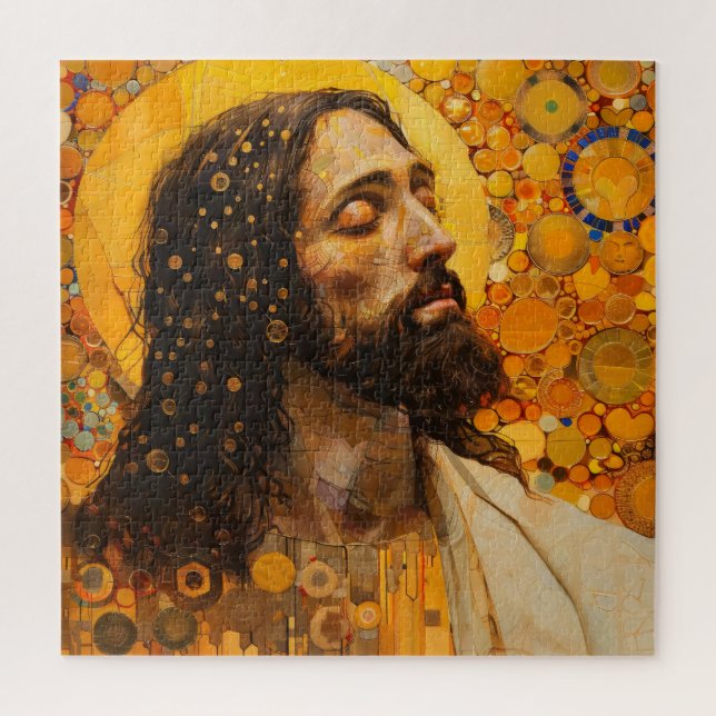 Quebra-cabeça Abstrato-Art cristo Ouro (Vertical)
