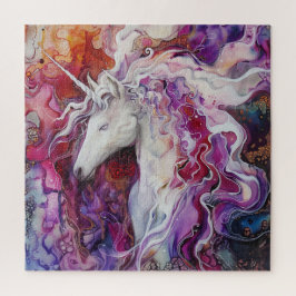 Quebra-cabeça Abstrato Art de um Unicórnio