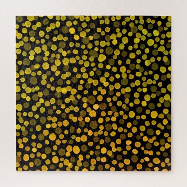 Quebra-cabeça Abstrato Art: Pontos criativos de aquarela. (Vertical)