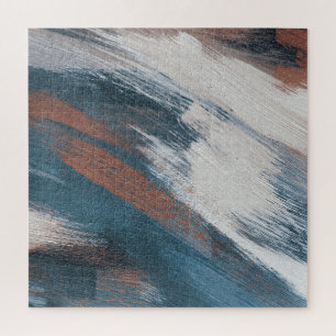 Quebra-cabeça Abstrato Art: Traços Versáteis De Pincel.