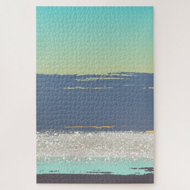 Quebra-cabeça Abstrato azul (Vertical)