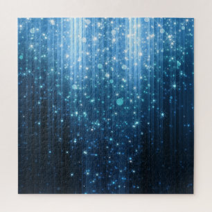 Quebra-cabeça Abstrato brilhante: Arte de fundo iluminada.