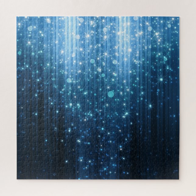 Quebra-cabeça Abstrato brilhante: Arte de fundo iluminada. (Vertical)