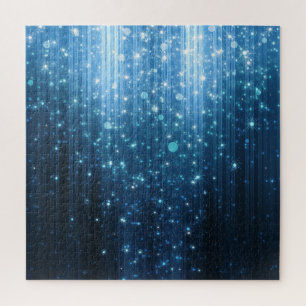 Quebra-cabeça Abstrato brilhante: Arte de fundo iluminada.