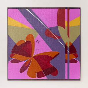 Quebra-cabeça Abstrato Butterflown - Ken Gage Art