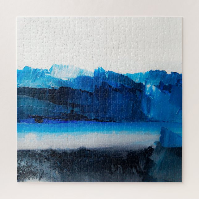 Quebra-cabeça Abstrato Canvas: Textura de arte moderna. (Vertical)