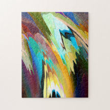 Quebra-cabeça abstrato das cores