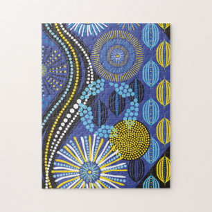 Quebra-cabeça abstrato de 11x14 para Pessoas Colorcegas