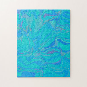 Quebra-cabeça Abstrato de água turquesa