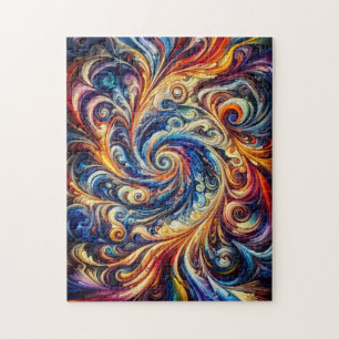 Quebra-cabeça Abstrato de arte colorida