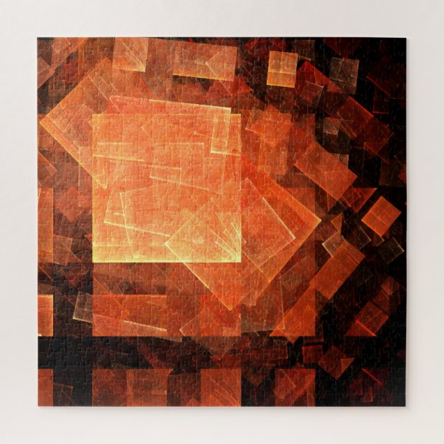 Quebra-cabeça Abstrato de Arte da Janela (Vertical)
