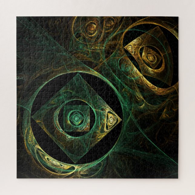 Quebra-cabeça Abstrato de arte de vibrações mágicas (Vertical)
