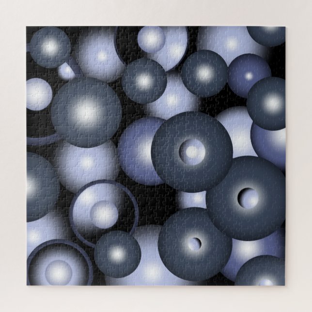 Quebra-cabeça Abstrato de Arte Orbital do Círculo Concentrado Gl (Vertical)