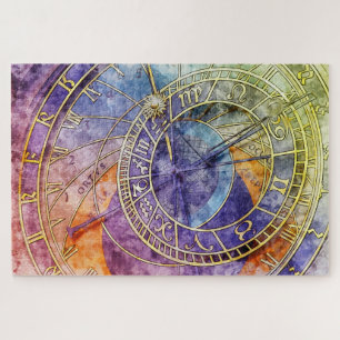 Quebra-cabeça Abstrato de Astrologia do Tempo Colorida