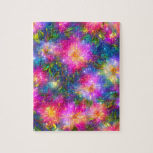 Quebra-cabeça Abstrato de explosão floral