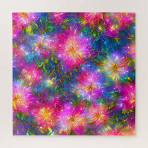 Quebra-cabeça Abstrato de explosão floral