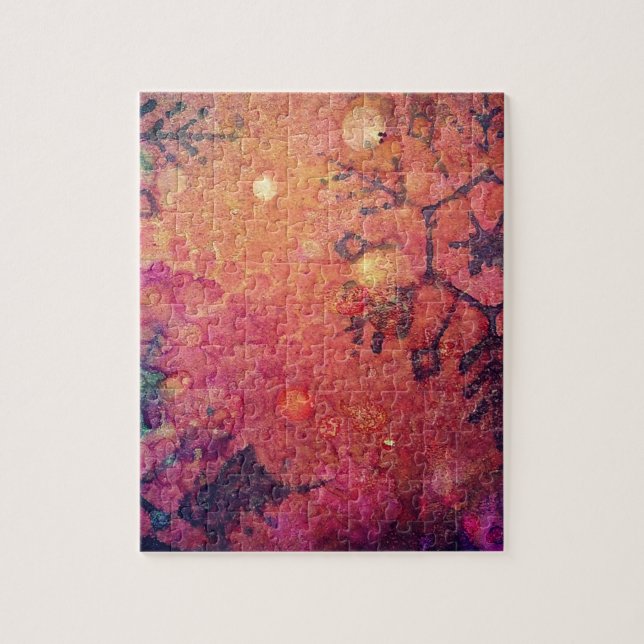 Quebra-cabeça Abstrato de flocos de neve (Vertical)