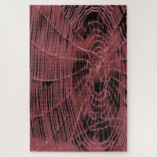 Quebra-cabeça Abstrato De Pintura De Uma Tela Magenta Rosa