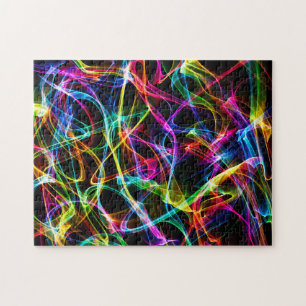 Quebra-cabeça Abstrato de transe psicodélico