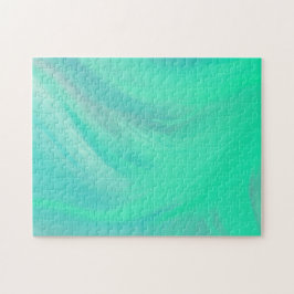 Quebra-cabeça Abstrato de Turquesa Escova Escorrega Gradiente